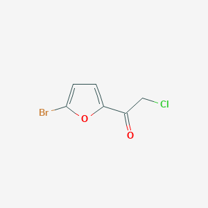molecular formula C6H4BrClO2 B13589960 1-(5-Bromofuran-2-yl)-2-chloroethan-1-one 