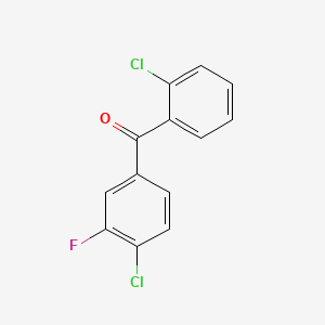 molecular formula C13H7Cl2FO B1358999 2,4'-Dichloro-3'-fluorobenzophenone CAS No. 951890-52-1