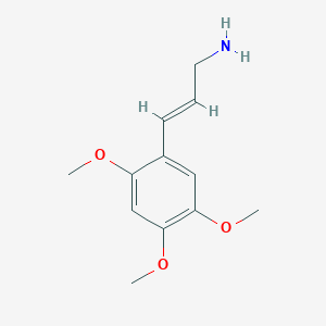 molecular formula C12H17NO3 B13590031 3-(2,4,5-Trimethoxyphenyl)prop-2-en-1-amine 