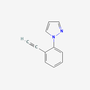 molecular formula C11H8N2 B13590032 1-(2-ethynylphenyl)-1H-pyrazole 