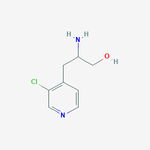 molecular formula C8H11ClN2O B13590051 2-Amino-3-(3-chloropyridin-4-yl)propan-1-ol 