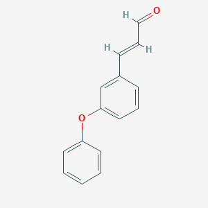 molecular formula C15H12O2 B13590066 3-(3-Phenoxyphenyl)acrylaldehyde 