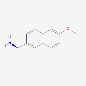molecular formula C13H15NO B135901 (R)-1-(6-Methoxynaphthalen-2-yl)ethanamine CAS No. 132951-65-6