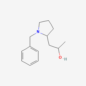 molecular formula C14H21NO B13590167 1-(1-Benzylpyrrolidin-2-yl)propan-2-ol 