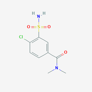 4-chloro-N,N-dimethyl-3-sulfamoylbenzamide