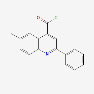 6-Methyl-2-phenylquinoline-4-carbonyl chloride