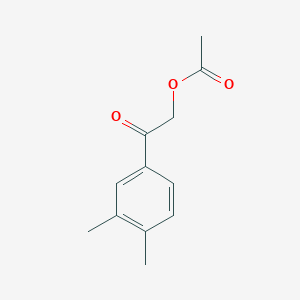 molecular formula C12H14O3 B1359073 2-(3,4-Dimethylphenyl)-2-oxoethyl acetate CAS No. 1134334-96-5