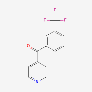 molecular formula C13H8F3NO B1359085 4-[3-(Trifluoromethyl)benzoyl]pyridine CAS No. 61977-56-8
