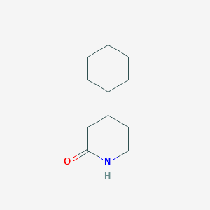 molecular formula C11H19NO B1359099 4-cyclohexyl-2-Piperidinone 