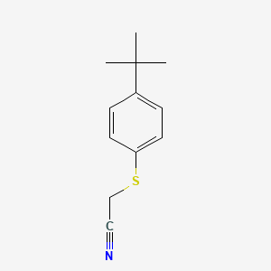 molecular formula C12H15NS B1359105 Acetonitrile, [[4-(1,1-dimethylethyl)phenyl]thio]- CAS No. 7605-24-5