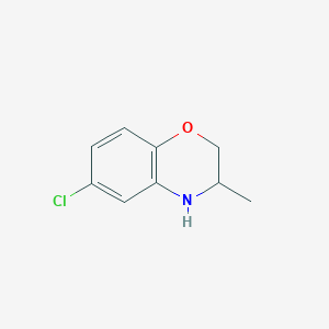 molecular formula C9H10ClNO B1359112 6-chloro-3-methyl-3,4-dihydro-2H-1,4-benzoxazine CAS No. 56346-38-4