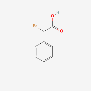 molecular formula C9H9BrO2 B1359133 Bromo(4-methylphenyl)acetic acid CAS No. 25297-16-9