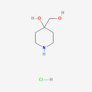 molecular formula C6H14ClNO2 B1359143 4-(Hydroxymethyl)piperidin-4-ol hydrochloride CAS No. 240401-25-6