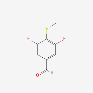 molecular formula C8H6F2OS B1359144 3,5-二氟-4-(甲硫基)苯甲醛 CAS No. 473299-49-9