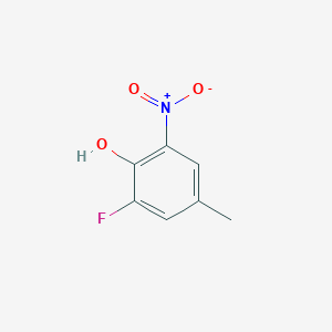 molecular formula C7H6FNO3 B1359146 2-Fluoro-4-methyl-6-nitrophenol CAS No. 2070-43-1