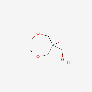 molecular formula C6H11FO3 B13591479 (6-Fluoro-1,4-dioxepan-6-yl)methanol 