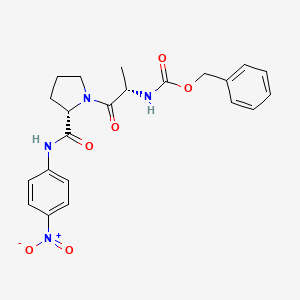 molecular formula C22H24N4O6 B1359151 Z-Ala-pro-pna 