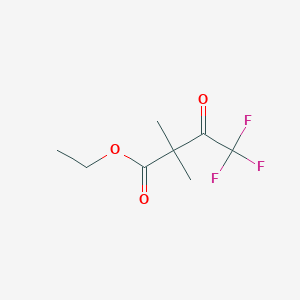molecular formula C8H11F3O3 B1359152 4,4,4-Trifluoro-2,2-dimethyl-3-oxo-butyric acid ethyl ester CAS No. 26717-76-0