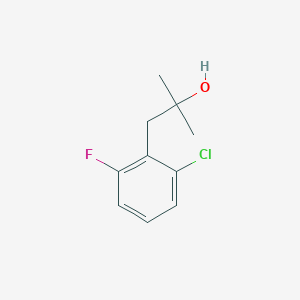 molecular formula C10H12ClFO B13591542 1-(2-Chloro-6-fluorophenyl)-2-methylpropan-2-ol 