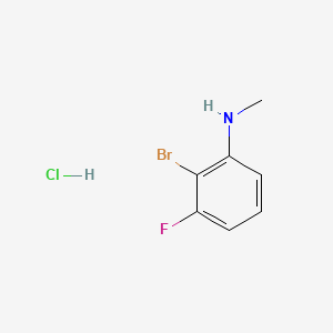 molecular formula C7H8BrClFN B13591545 2-bromo-3-fluoro-N-methylanilinehydrochloride CAS No. 2792186-17-3