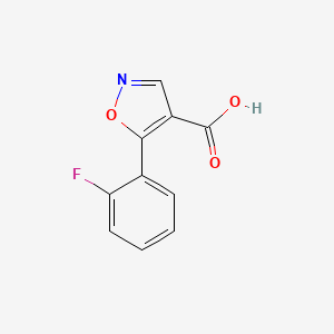 molecular formula C10H6FNO3 B1359155 5-(2-Fluorophenyl)-1,2-oxazole-4-carboxylic acid CAS No. 887408-23-3
