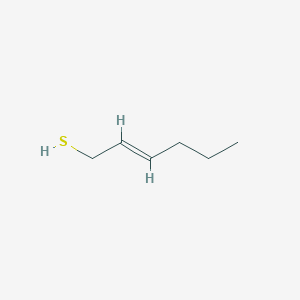 molecular formula C6H12S B13591573 Hex-2-ene-1-thiol 