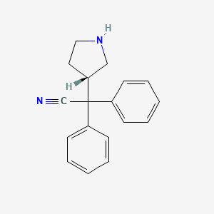 (S)-2,2-diphenyl-2-(pyrrolidin-3-yl)acetonitrile