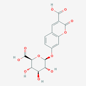 molecular formula C16H14O11 B1359164 3-Carboxyumbelliferyl-b-D-glucuronide CAS No. 216672-17-2