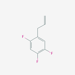 molecular formula C9H7F3 B13591643 1-Allyl-2,4,5-trifluorobenzene 
