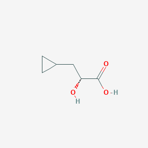 molecular formula C6H10O3 B1359166 (R)-3-Cyclopropyl-2-hydroxypropanoic acid CAS No. 174265-97-5