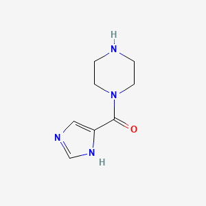 molecular formula C8H12N4O B1359171 (1H-imidazol-5-yl)(piperazin-1-yl)methanone CAS No. 749197-63-5