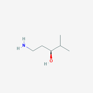molecular formula C6H15NO B13591713 (S)-1-Amino-4-methylpentan-3-ol 