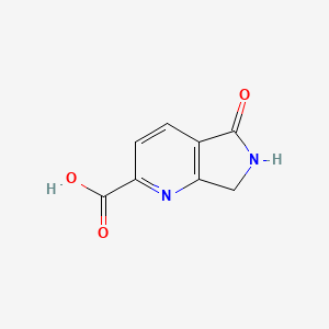 molecular formula C8H6N2O3 B13591728 5-oxo-5H,6H,7H-pyrrolo[3,4-b]pyridine-2-carboxylicacid 