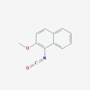 molecular formula C12H9NO2 B13591733 1-Isocyanato-2-methoxynaphthalene 