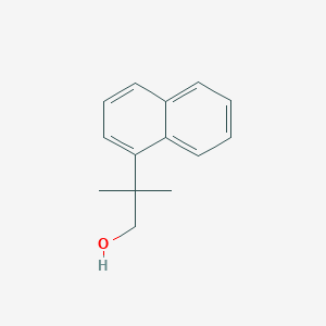 molecular formula C14H16O B13591743 2-Methyl-2-(naphthalen-1-YL)propan-1-OL 