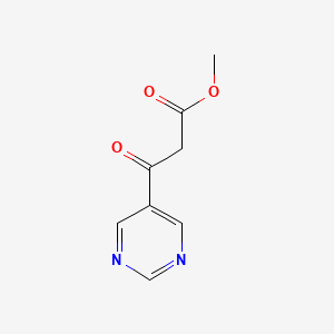 molecular formula C8H8N2O3 B1359176 Methyl 3-oxo-3-(pyrimidin-5-yl)propanoate CAS No. 620533-94-0