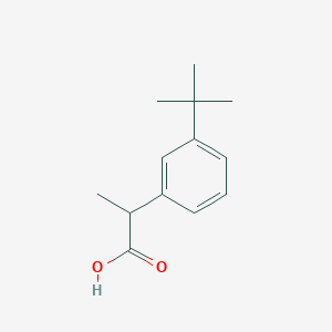 molecular formula C13H18O2 B13591766 2-(3-Tert-butylphenyl)propanoic acid 