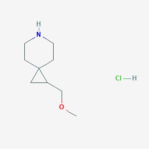 molecular formula C9H18ClNO B13591771 1-(Methoxymethyl)-6-azaspiro[2.5]octanehydrochloride 