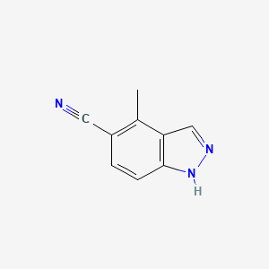 molecular formula C9H7N3 B1359181 4-methyl-1H-indazole-5-carbonitrile CAS No. 478837-29-5