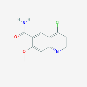 molecular formula C11H9ClN2O2 B1359183 4-氯-7-甲氧基喹啉-6-甲酰胺 CAS No. 417721-36-9
