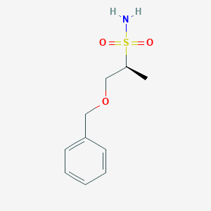 molecular formula C10H15NO3S B13591862 (2S)-1-(benzyloxy)propane-2-sulfonamide 