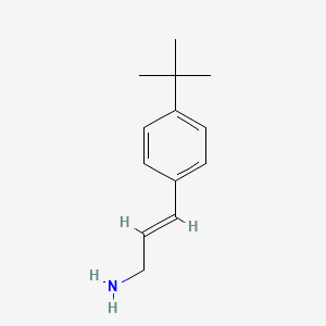 molecular formula C13H19N B13591864 3-(4-(Tert-butyl)phenyl)prop-2-en-1-amine 