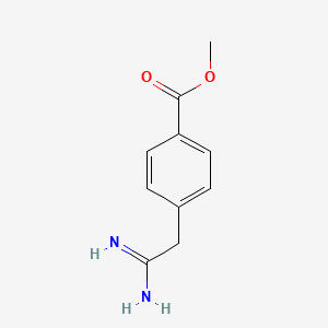 molecular formula C10H12N2O2 B13591868 Methyl 4-(carbamimidoylmethyl)benzoate 