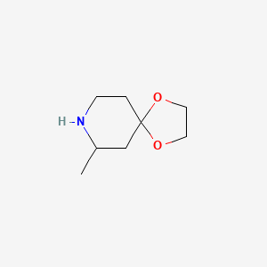 molecular formula C8H15NO2 B1359188 7-甲基-1,4-二氧杂-8-氮杂螺[4.5]癸烷 CAS No. 676490-94-1
