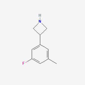 molecular formula C10H12FN B13591887 3-(3-Fluoro-5-methylphenyl)azetidine 