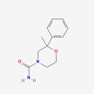 molecular formula C12H16N2O2 B13591913 2-Methyl-2-phenylmorpholine-4-carboxamide 
