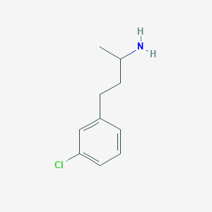 molecular formula C10H14ClN B13591916 4-(3-Chlorophenyl)butan-2-amine 