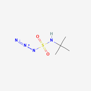 molecular formula C4H10N4O2S B13591923 Sulfamoyl azide, tert-butyl- CAS No. 33581-91-8