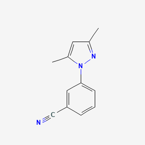 molecular formula C12H11N3 B1359193 3-(3,5-Dimethylpyrazol-1-yl)benzonitrile CAS No. 1155066-35-5