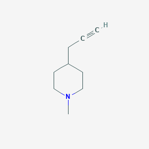 molecular formula C9H15N B13591955 1-Methyl-4-prop-2-ynylpiperidine CAS No. 1393541-21-3